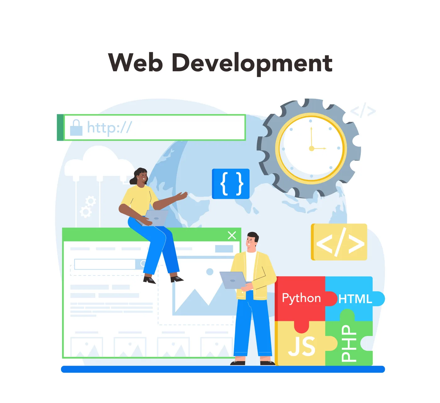 Website Design & Development illustration